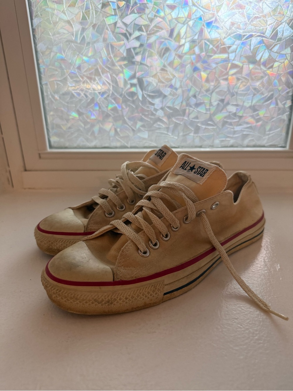 Converse All Stars | Low Cut | Cream | made in USA | Ca. Late 1990s